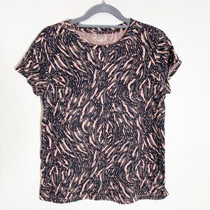 Athleta jungle leaf printed short sleeve daily short sleeve tshirt - Size small‎